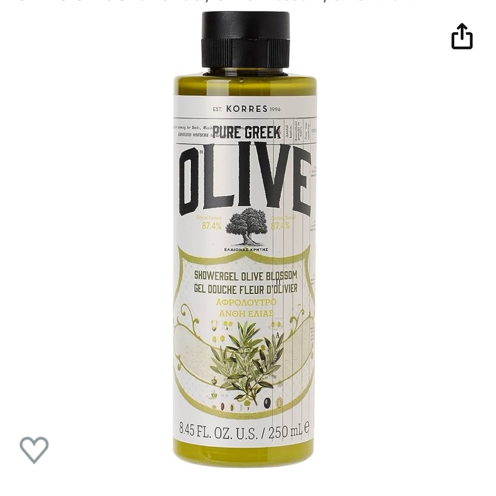KORRES PURE GREEK OLIVE Shower Gel